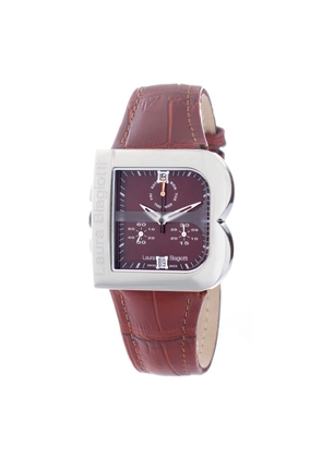 Laura Biagiotti Brown Leather Dress Watch