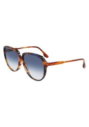 Victoria Beckham Brown Acetate Sunglasses