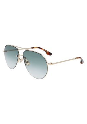 Victoria Beckham Gold Metal Sunglasses