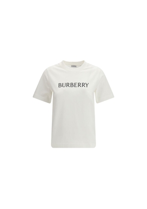 Burberry White Cotton T-Shirt - L