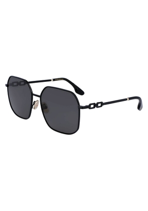 Victoria Beckham Black Metal Sunglasses