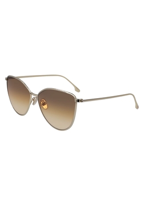 Victoria Beckham Gold Metal Sunglasses
