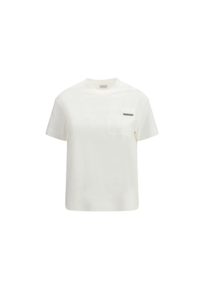 Brunello Cucinelli White Cotton T-Shirt - L