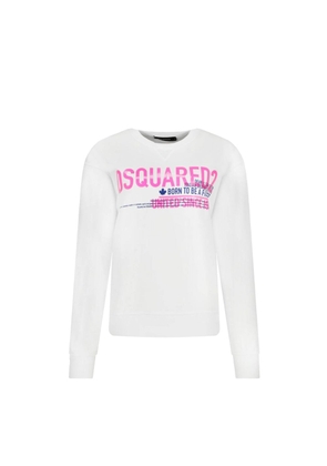 Dsquared² White Cotton Sweatshirt - S