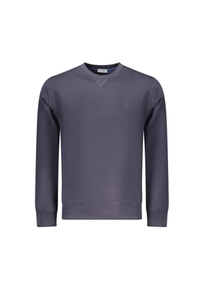 Coveri Moving Blue Cotton Men's Sweatshirt - M