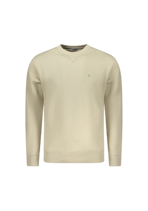 Coveri Moving Beige Cotton Men Sweatshirt - M