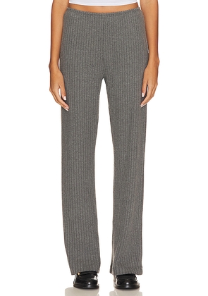 DONNI. Sweater Rib Simple Pant in Charcoal. Size XL. Also in XXS.