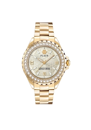 Philipp Plein Gold Stainless Steel Dress Watch