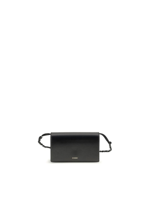 Jil Sander Black Calf Leather Bos Taurus Wallet