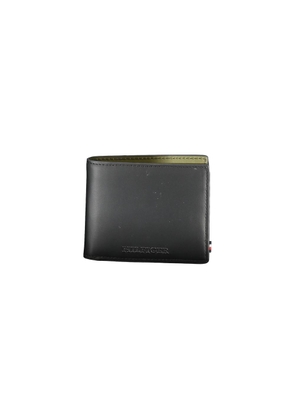 Tommy Hilfiger Black Leather Men Wallet