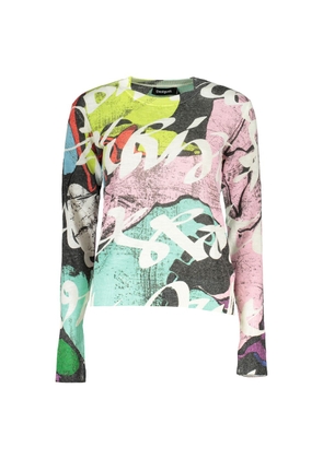 Desigual Black Acrylic Women Sweater - XXL