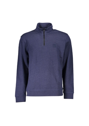 Hugo Boss Blue Cotton Men's Sweatshirt - L