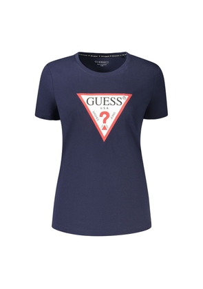 Guess Jeans Blu Cotton Women T-Shirt - XS