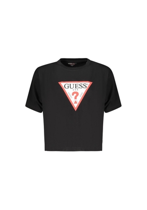 Guess Jeans Black Cotton Women's T-Shirt - XS