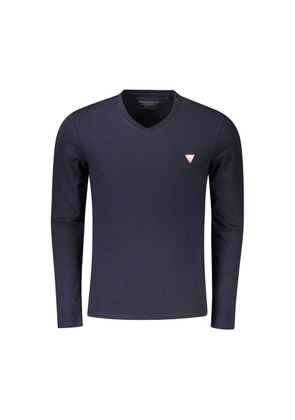 Guess Jeans Blue Organic Cotton Men T-Shirt - S