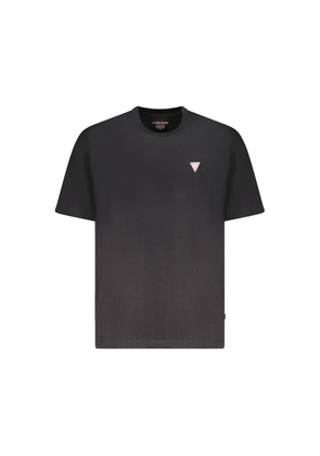 Guess Jeans Nero Cotton Mens T-Shirt - S