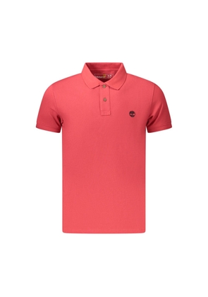 Timberland Red Cotton Men Polo Shirt - S