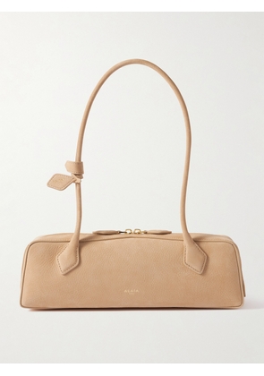 Alaïa - Le Teckel Medium Nubuck Shoulder Bag - Neutrals - One size