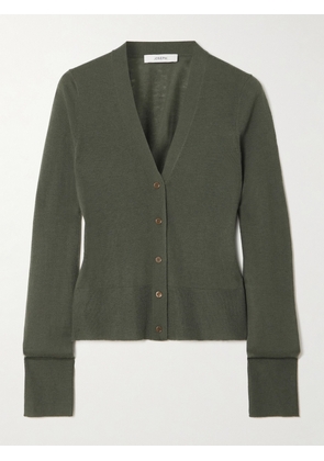 Joseph - Cashair Cashmere Cardigan - Green - x small,small,medium,large,x large