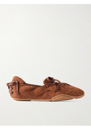 Acne Studios - Bilaria Pigalle Leather-trimmed Suede Sneakers - Brown - IT35,IT36,IT37,IT38,IT39,IT40,IT41