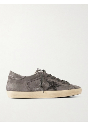 Golden Goose - Super Star Appliquéd Suede Sneakers - Gray - IT35,IT36,IT37,IT38,IT39,IT40,IT41,IT42