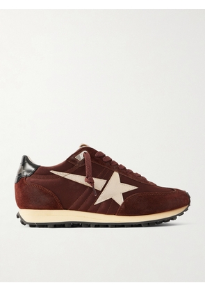 Golden Goose - Running Marathon Satin And Suede Sneaker - Brown - IT35,IT36,IT37,IT38,IT39,IT40,IT41