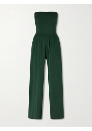 Eres - Les Essentiels Dao Convertible Stretch-jersey Jumpsuit - Green - small,medium,large