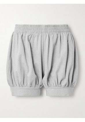 Norma Kamali - Stretch-cotton Jersey Shorts - Gray - xx small,x small,small,medium,large