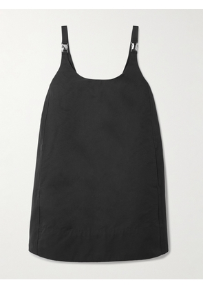 STAUD - Glade Buckled Cotton-blend Mini Dress - Black - x small,small,medium,large,x large