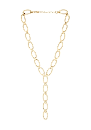 Lovers and Friends Liana Necklace in Metallic Gold.