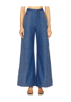 Sabina Musayev Ace Pants in Blue. Size M. Also in S, XS.