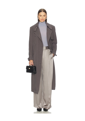 The Sei Structured Trench Coat in Grey. Size 2. Also in 4, 6.