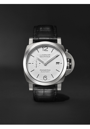 Panerai - Luminor Marina Quaranta Automatic 40mm Stainless Steel and Alligator Watch, Ref. No. PAM01271 - Men - White