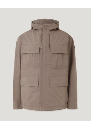 Belstaff Cargo Jacket Men's Compact Technical Cotton Asphalt Size 2XL