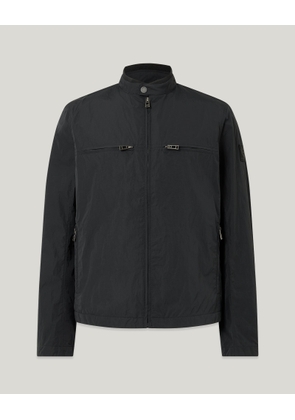 Belstaff Grid Jacket Men's Alpha Nylon Black Size 2XL