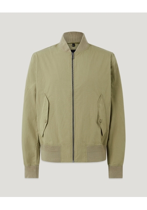 Belstaff Carrier Jacket Men's Compact Technical Cotton Fatigue Green Size 2XL