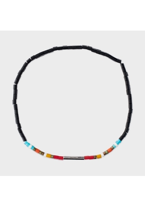 Paul Smith Black Stripe Flat Bead Bracelet