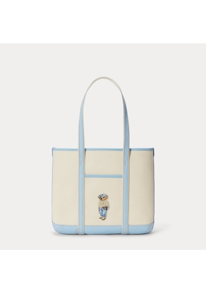 Polo Bear Canvas Small Shopper Tote
