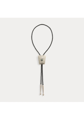 Turquoise & Leather Bolo Tie