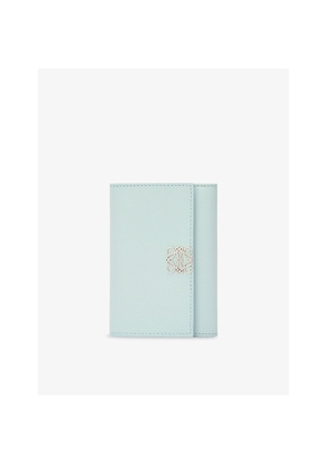Womens Loewe Anagram Small Leather Vertical Wallet