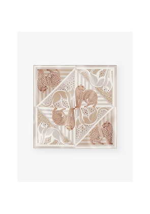 Cartier Panthère Illusion Printed Silk-Twill Scarf