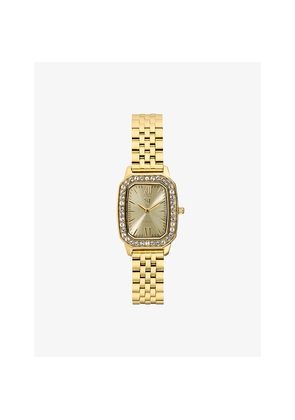 Sif Jakobs Luciana Gold-Plated Stainless Steel and Cubic Zirconia Quartz Watch