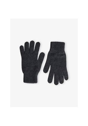 Mens Sunspel Ribbed-Cuff Cashmere Gloves