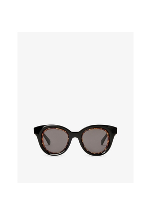 Womens Loewe Butterfly Mini Anagram Acetate Sunglasses