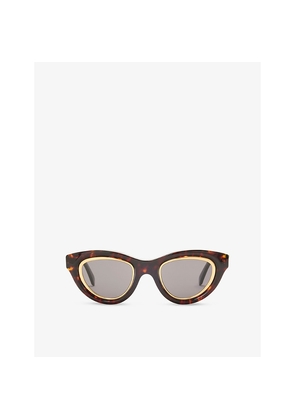 Womens Loewe Cat Eye Mini Anagram Acetate Sunglasses