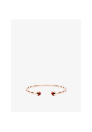 Womens Piaget Possession 18ct Rose-Gold and Carnelian Cabochon Bangle