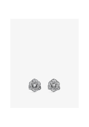 Piaget Rose 18ct White-Gold and 0.45ct Diamond Stud Earrings
