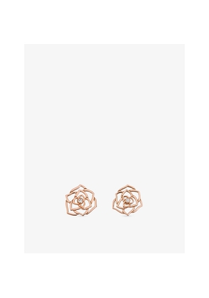 Piaget Rose 18ct Rose-Gold and Diamond Stud Earrings