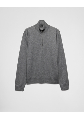 Cashmere and silk turtleneck