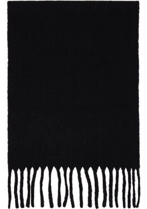 ISSEY MIYAKE Black Baby Alpaca Stole Scarf